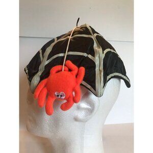 Vintage 1988 Hallmark Cards Halloweenie Beanies Spider Web & Spider Hat  NWOT